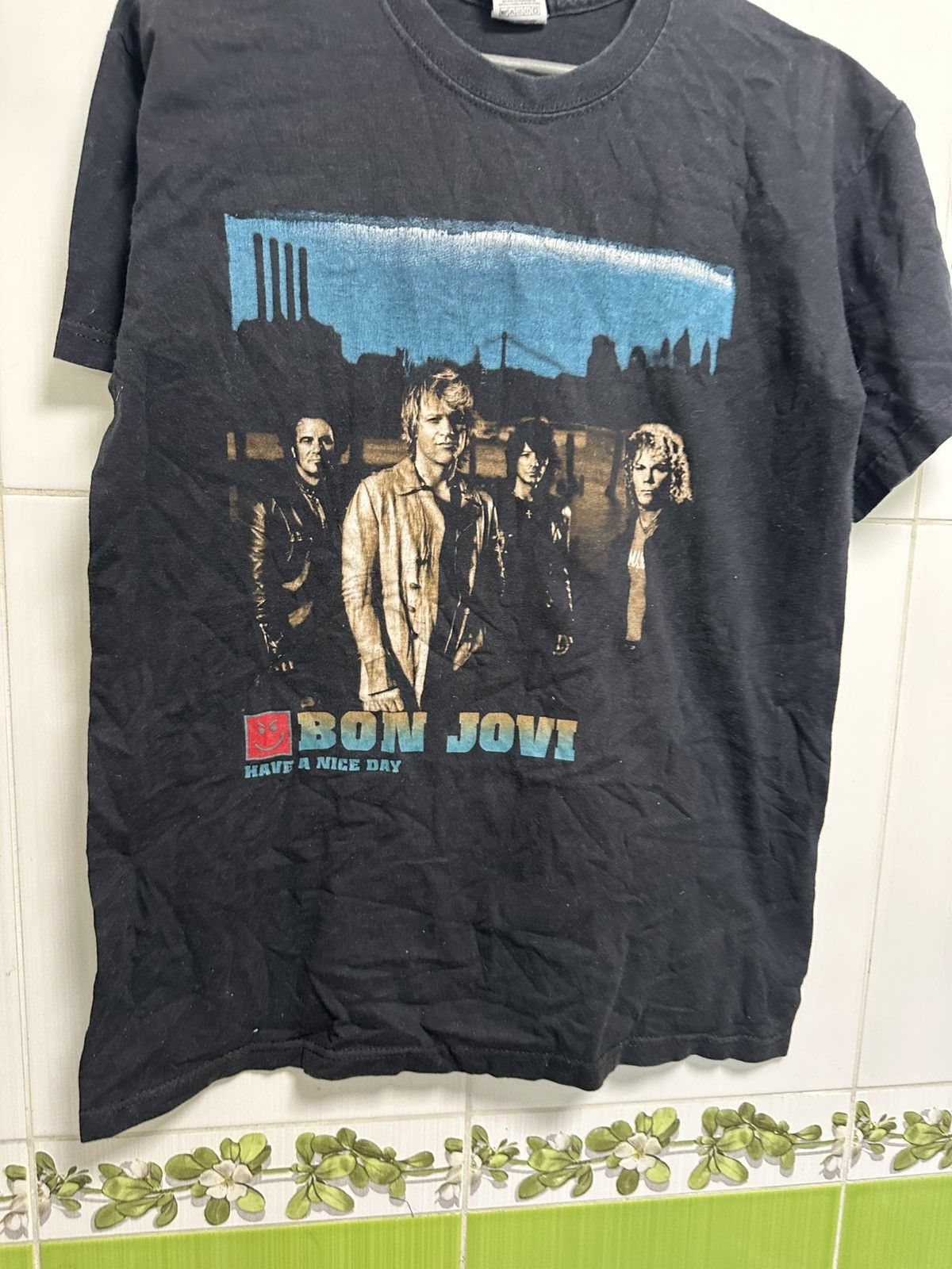 Bon Jovi × Vintage Bon Jovi 2006 Europe Have A Nice Day Tour T-Shirt Size S Size US S / EU 44-46 / 1 - 1 Thumbnail