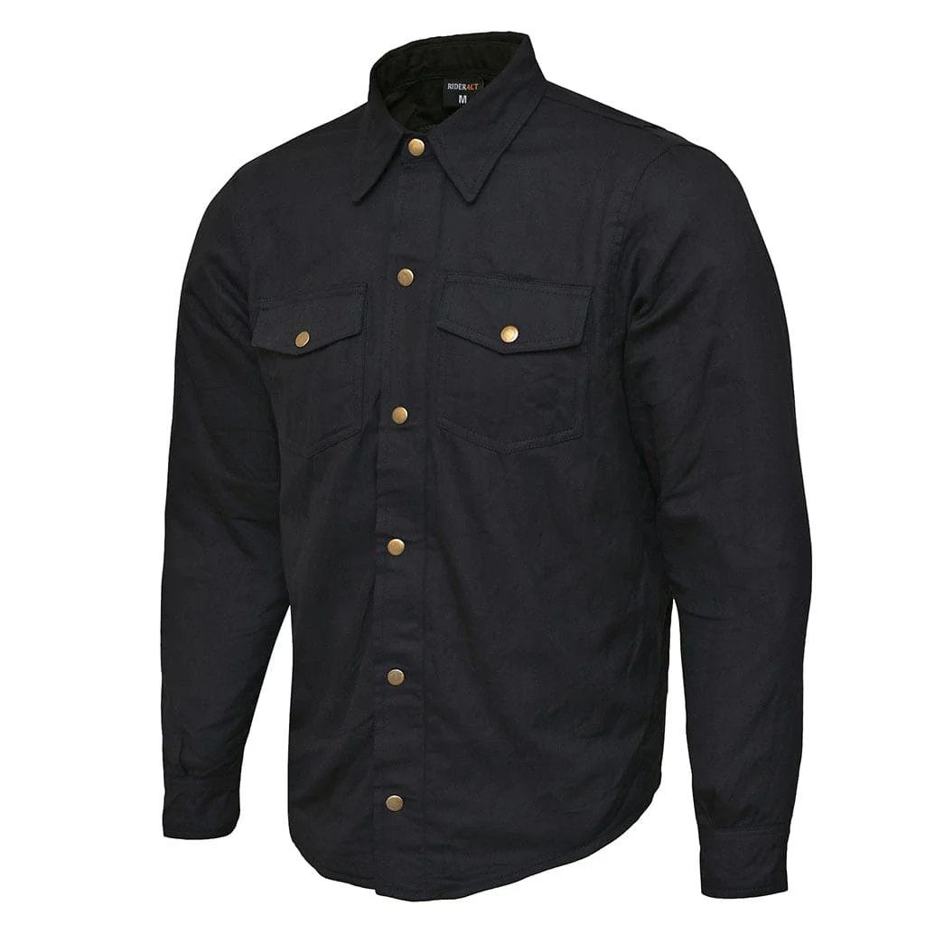 Other RIDERACT® Motorcycle Flannel Shirt Black Riding Jacket Size US M / EU 48-50 / 2 - 2 Thumbnail