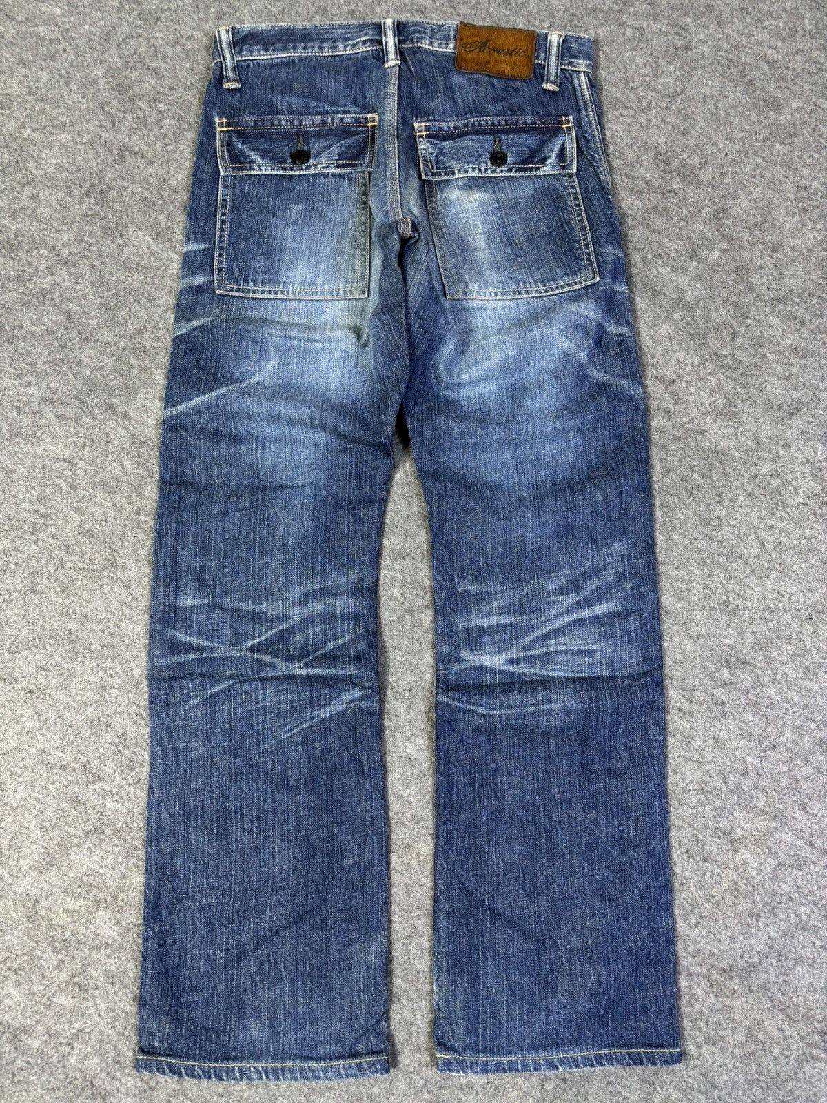 Japanese Brand Vtg Acoustic Okayama Street Beautiful Fades Bush Denim K163 Size US 28 / EU 44 - 20 Thumbnail