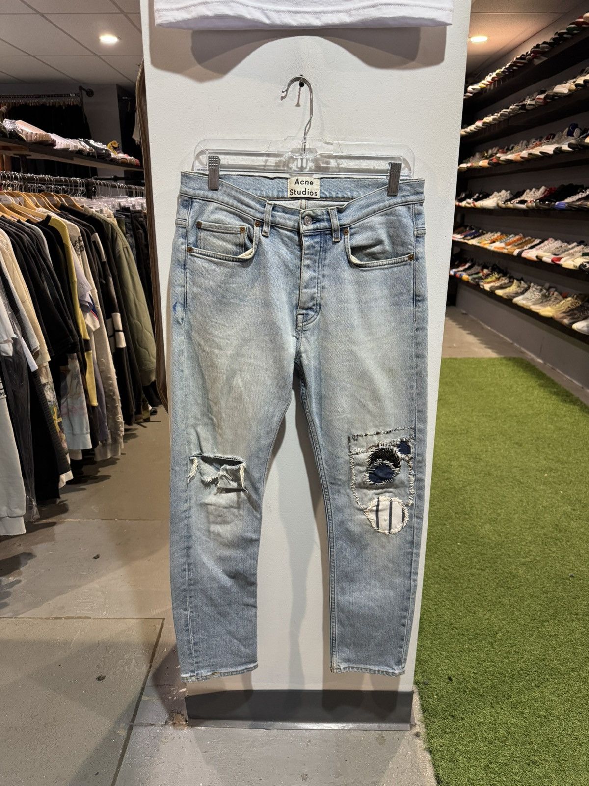 Acne Studios Acne Studios Distressed Patchwork Jeans Size US 32 / EU 48 - 1 Thumbnail