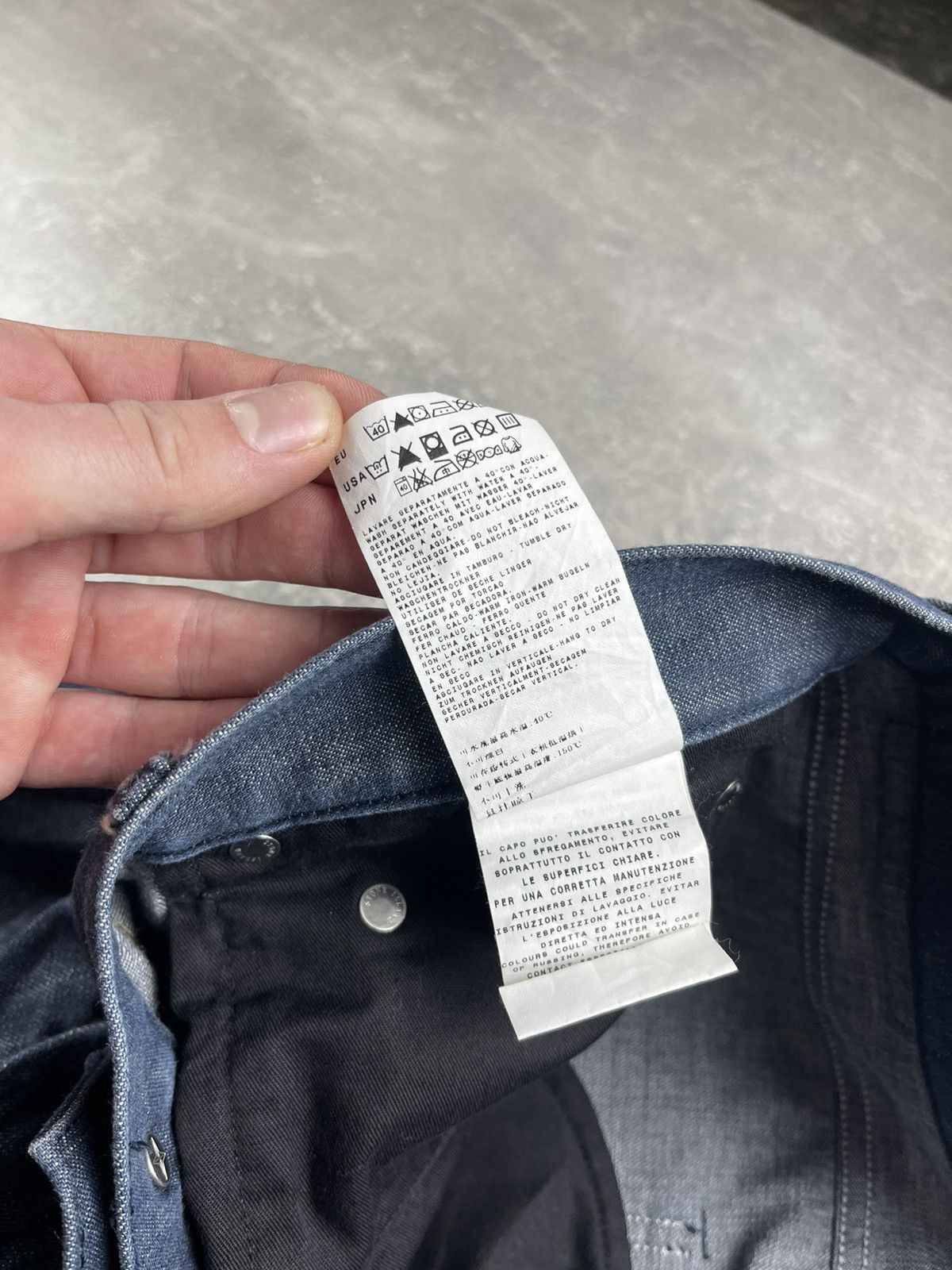 Stone Island Stone Island SL Slim Jeans Early 2010s Dark Blue Denim Size US 33 - 14 Thumbnail
