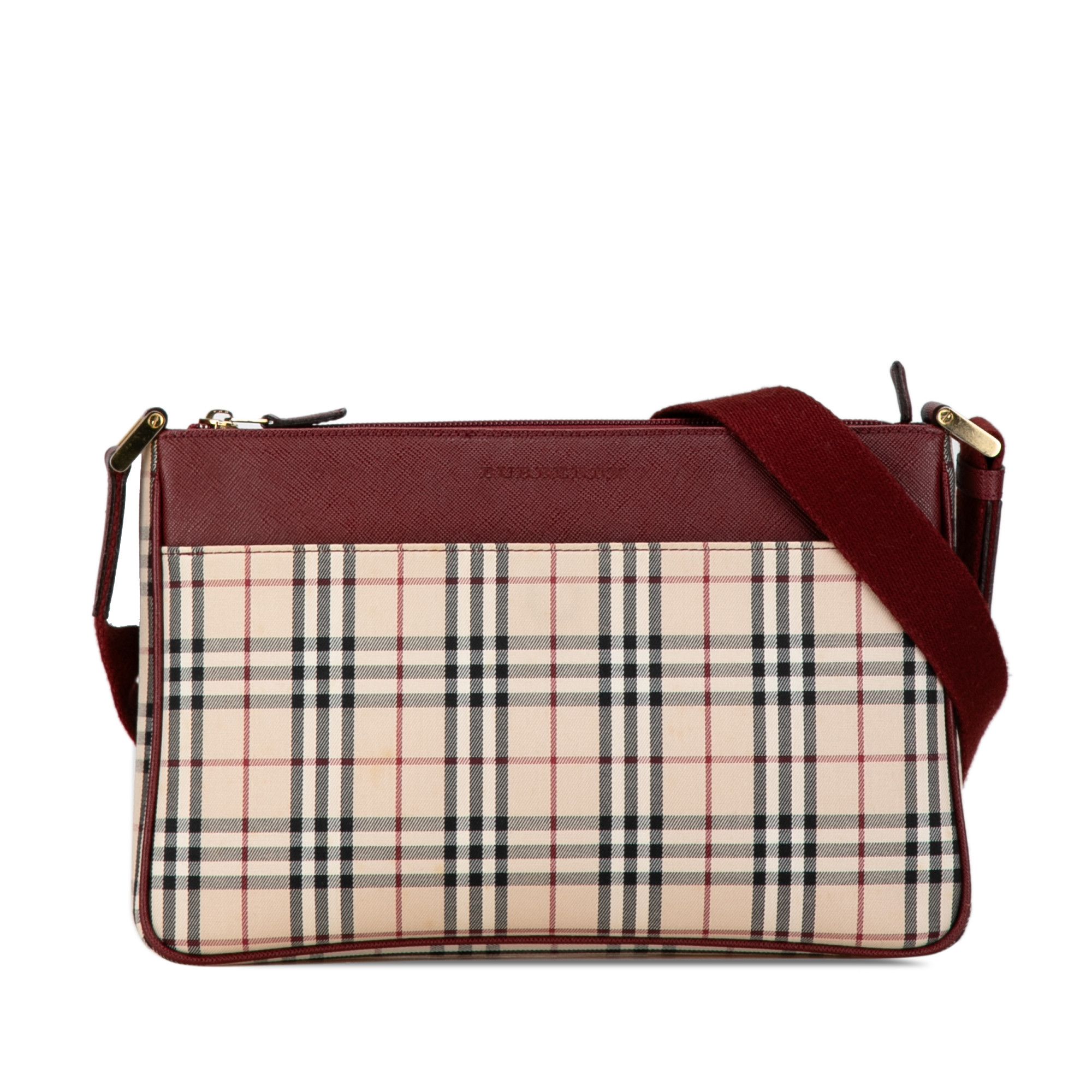Burberry Burberry House Check Canvas Crossbody Size ONE SIZE - 1 Thumbnail