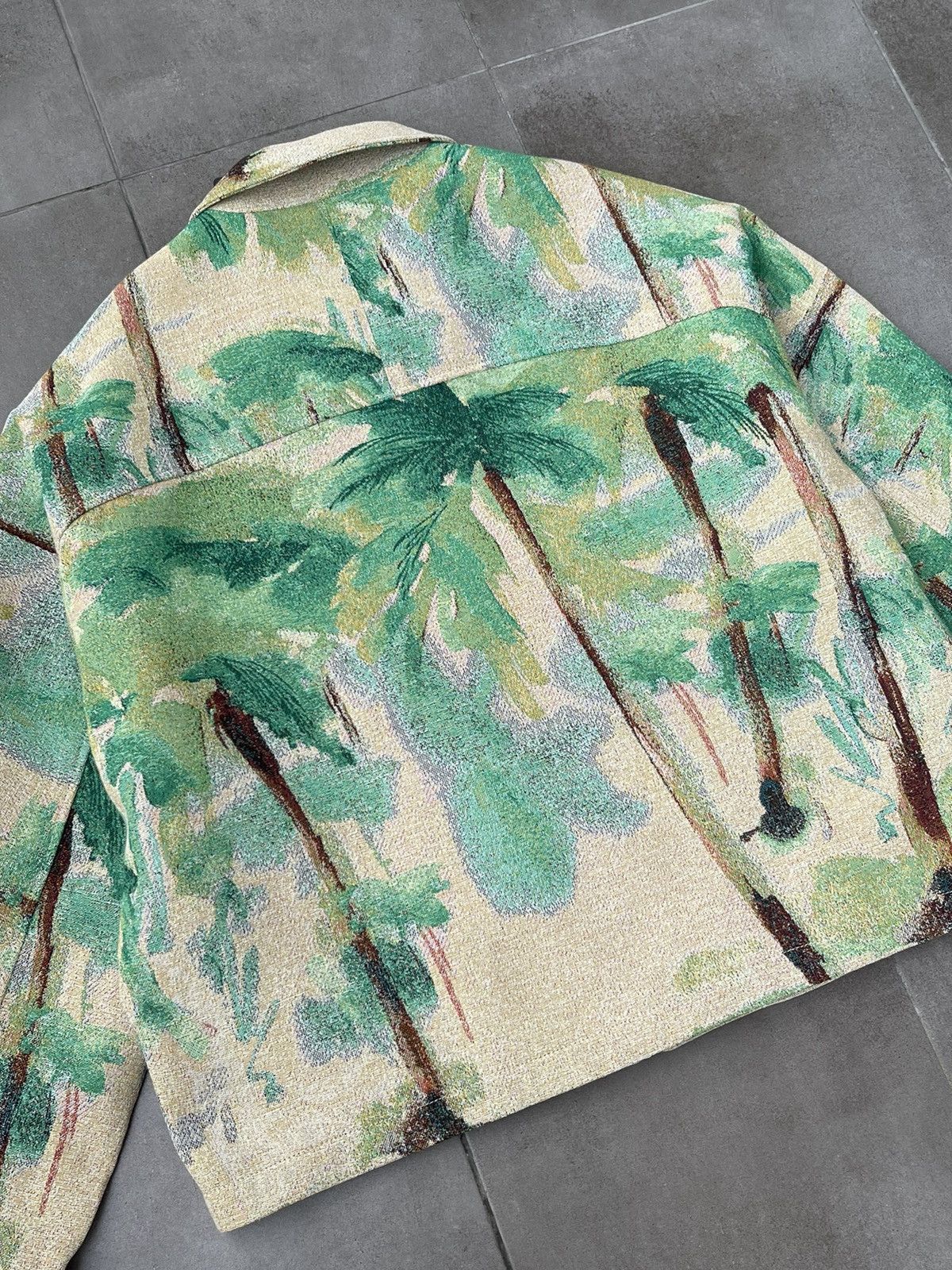 Emporio Armani !DS! FW22 Emporio Armani Green Palm Tree Summer Jacket Size US M / EU 48-50 / 2 - 19 Thumbnail
