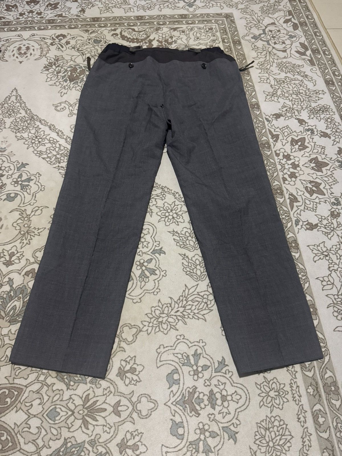 Kolor × Sacai 🇯🇵 Vtg Kolor Two Tone Resemble Formal Grey Slack Pant Size US 34 / EU 50 - 3 Thumbnail