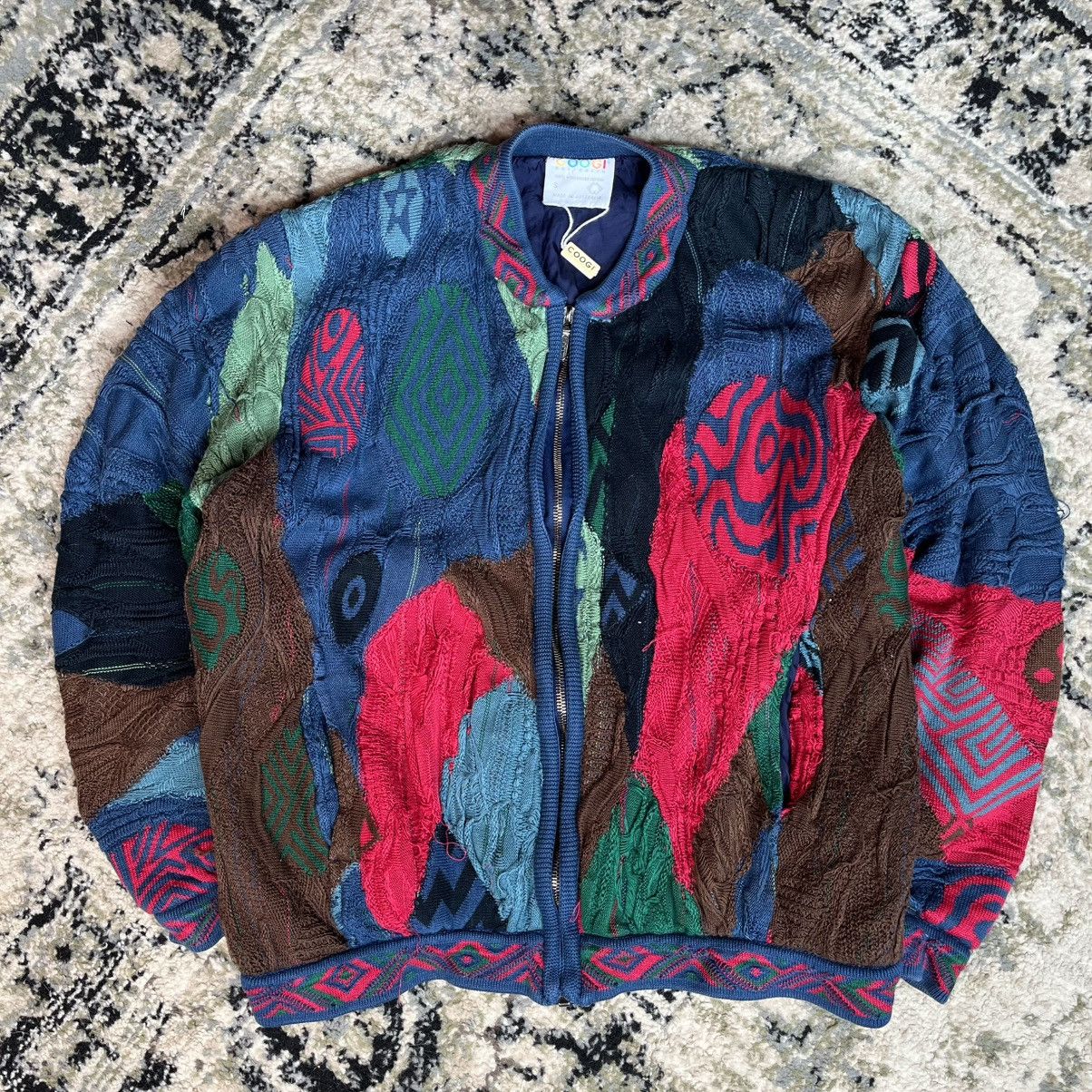 Coogi Vintage Rare Street Style Coquette Zip Up Sewn Sweater Coogi Size US S / EU 44-46 / 1 - 2 Thumbnail