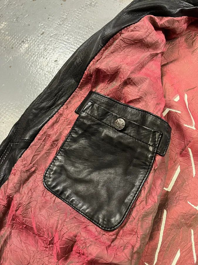 Armani 2000s Armani Black Leather Bomber Jacket Size US M / EU 48-50 / 2 - 12 Thumbnail