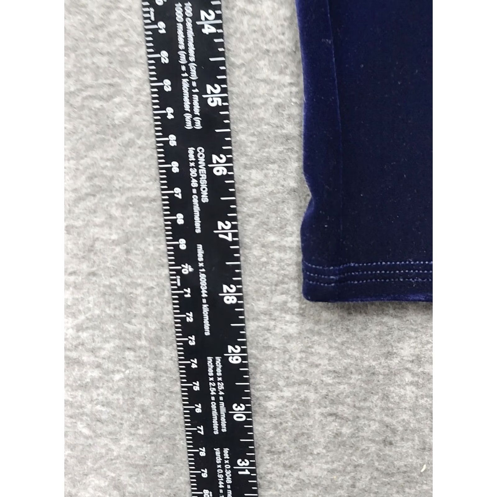Spanx Spanx High Waisted Velvet Leggings Navy Blue Shaping Pants Women Medium M Size 32" / US 10 / IT 46 - 7 Thumbnail