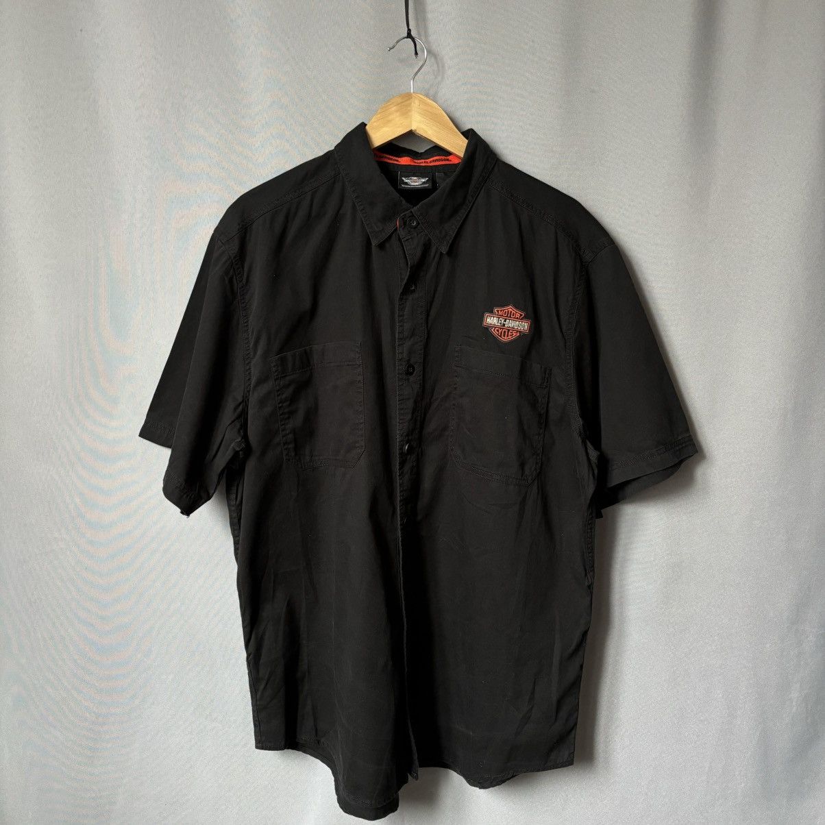 Harley Davidson Harley Davidson vintage shirt button up xl black big logo Size US XL / EU 56 / 4 - 3 Thumbnail