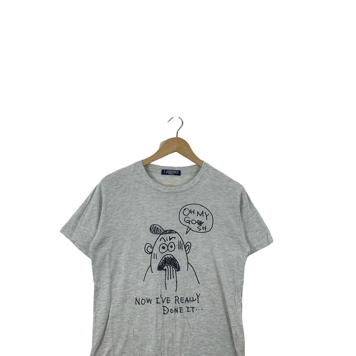 Other FUNNY GRAPHIC CARTOON Face Oh My God Sh Quote Casual Size M / US 6-8 / IT 42-44 - 2 Thumbnail