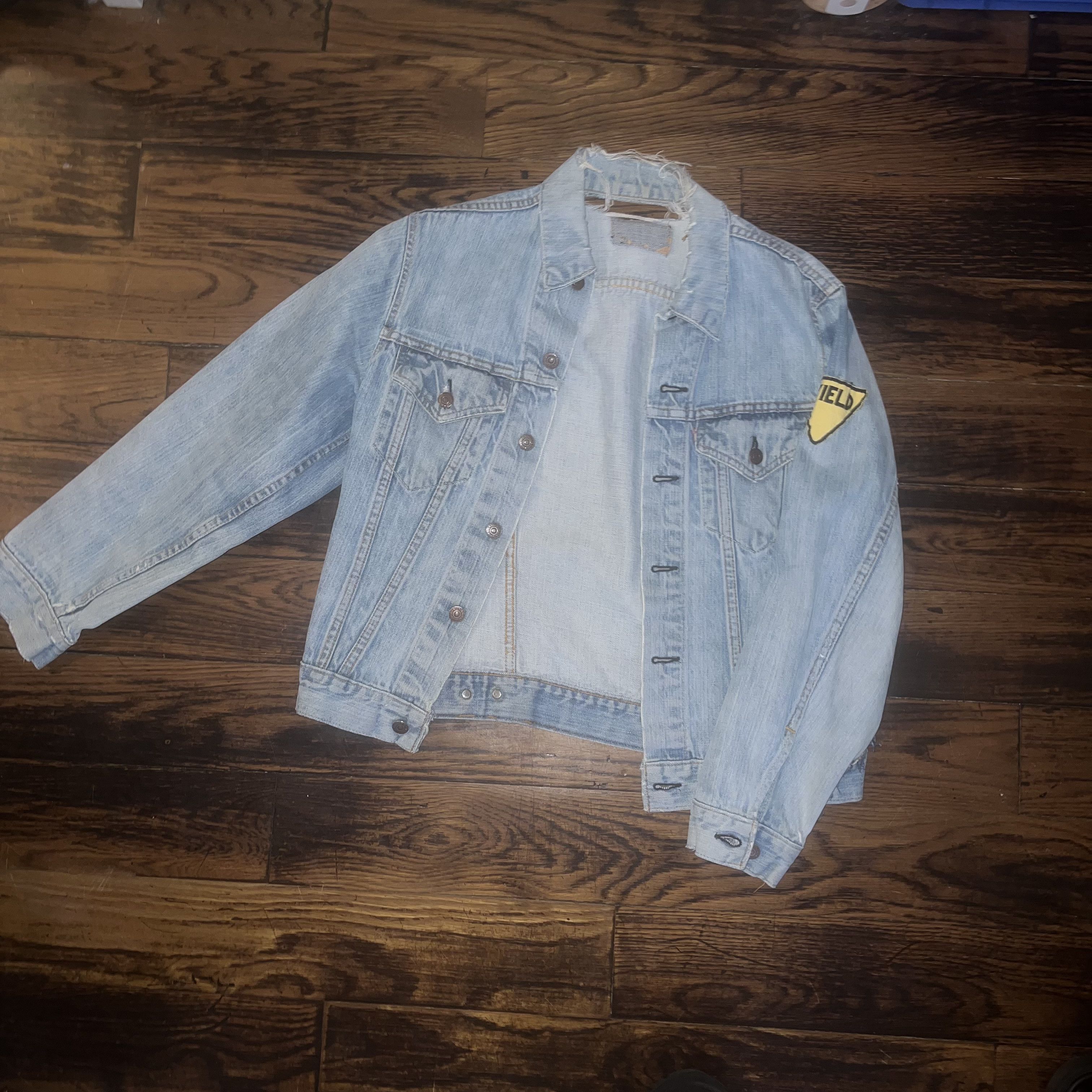 image of Levis Vintage Denim Jacket in Blue, Men's (Size Small)
