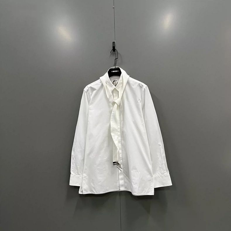 Givenchy Givenchy Size43 White Belted Shirt Size US M / EU 48-50 / 2 - 1 Thumbnail
