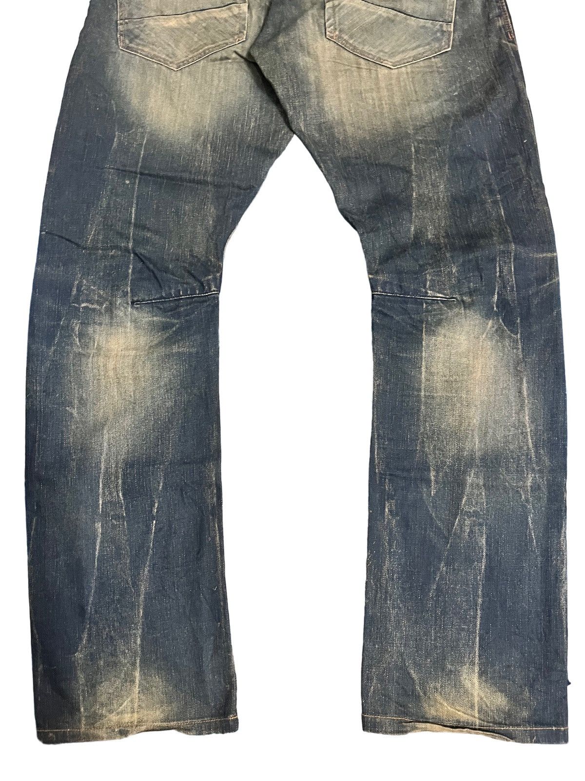 Japanese Brand Vintags Mudwash Back Number Curve Style Jeans Size US 33 - 11 Thumbnail