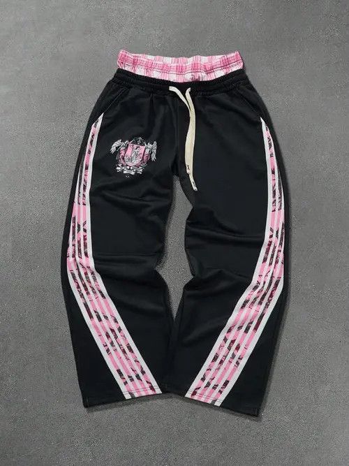 Japanese Brand Haseki x Koga DRIP Loose Stripe Y2K Sweatpants Size US 30 / EU 46 - 8 Thumbnail