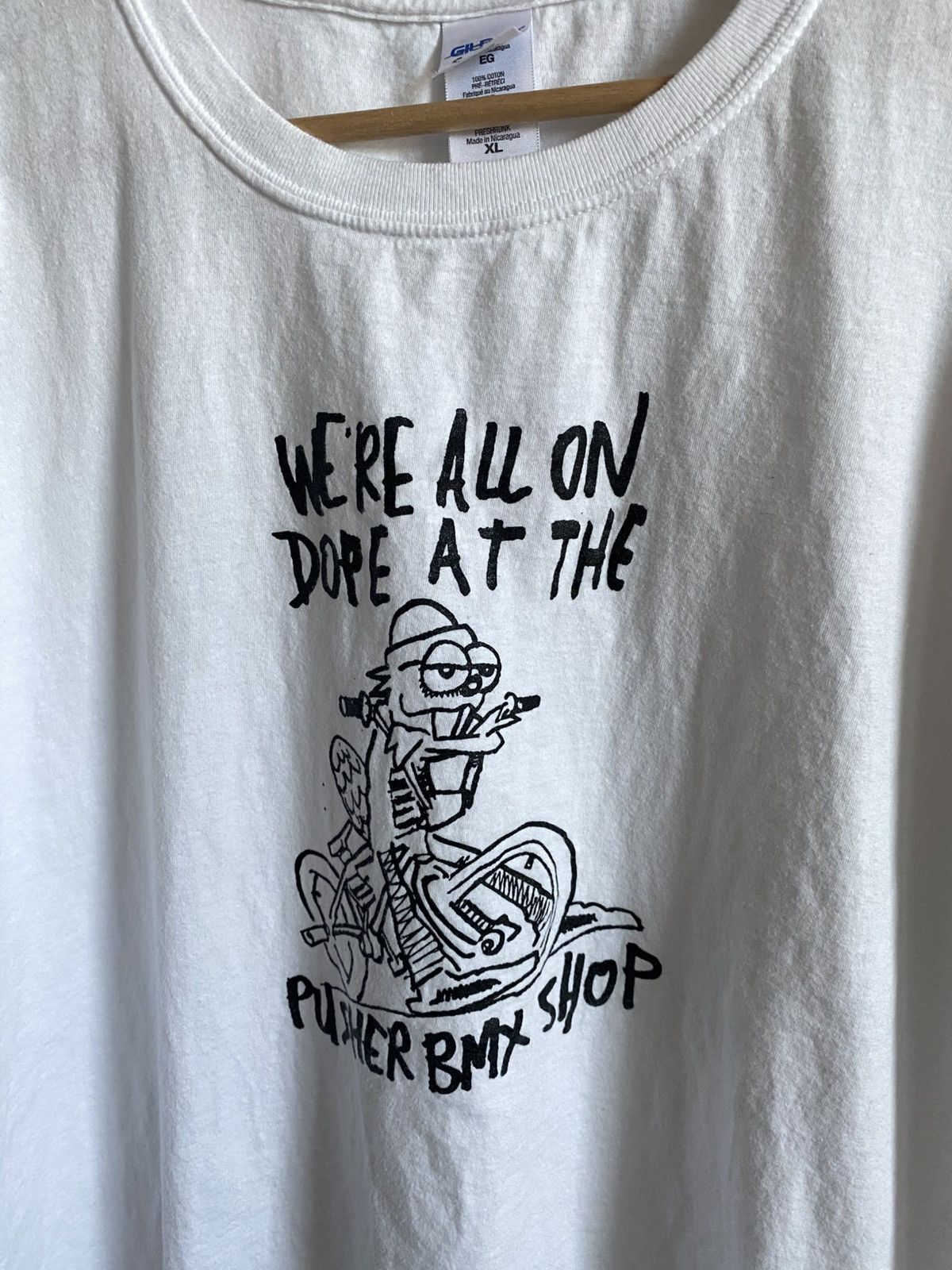 Vintage Y2K Dope BMX Pusher Bike Shop Tee Size US XL / EU 56 / 4 - 2 Thumbnail