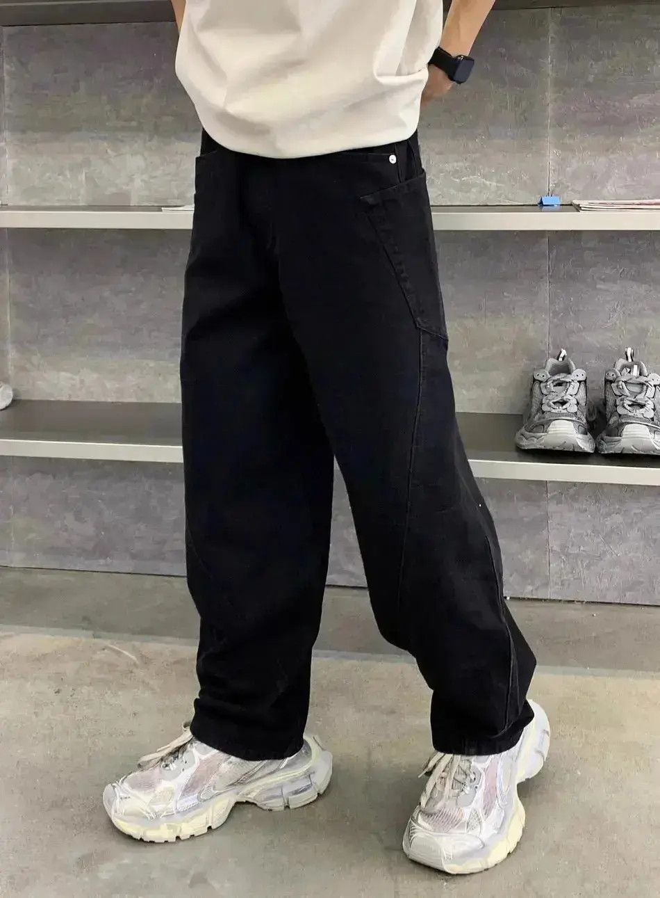 Japanese Brand Wide leg loose washed jeans Size US 32 / EU 48 - 5 Thumbnail