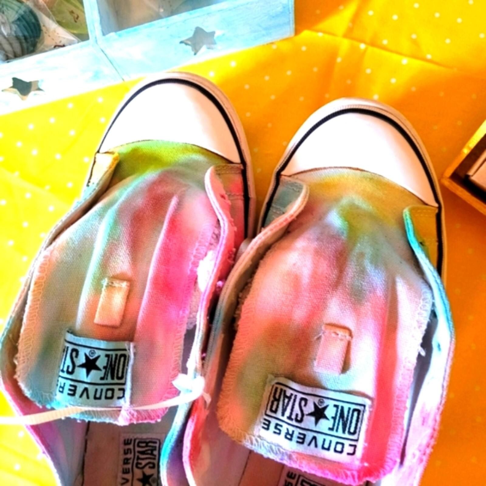 Converse Converse Tie-Dye Multicolor Low Top Sneakers Size US 9 / IT 39 - 7 Thumbnail