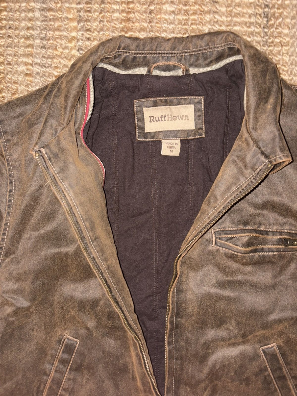 Other Brown Leather Jacket RuffHewn Size US M / EU 48-50 / 2 - 3 Thumbnail