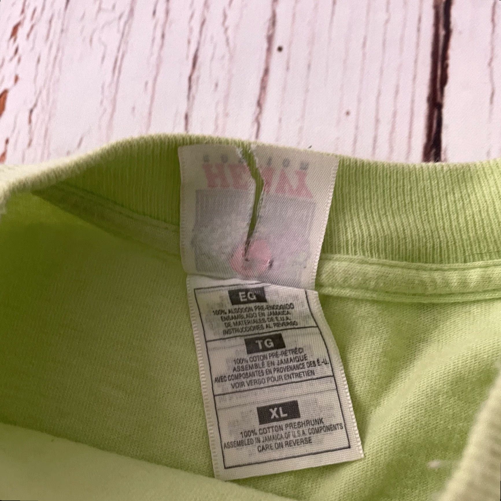 Fruit Of The Loom VINTAGE Fruit of the Loom T-Shirt Mens XL Green Short Sleeve Hawaii Size US XL / EU 56 / 4 - 3 Thumbnail