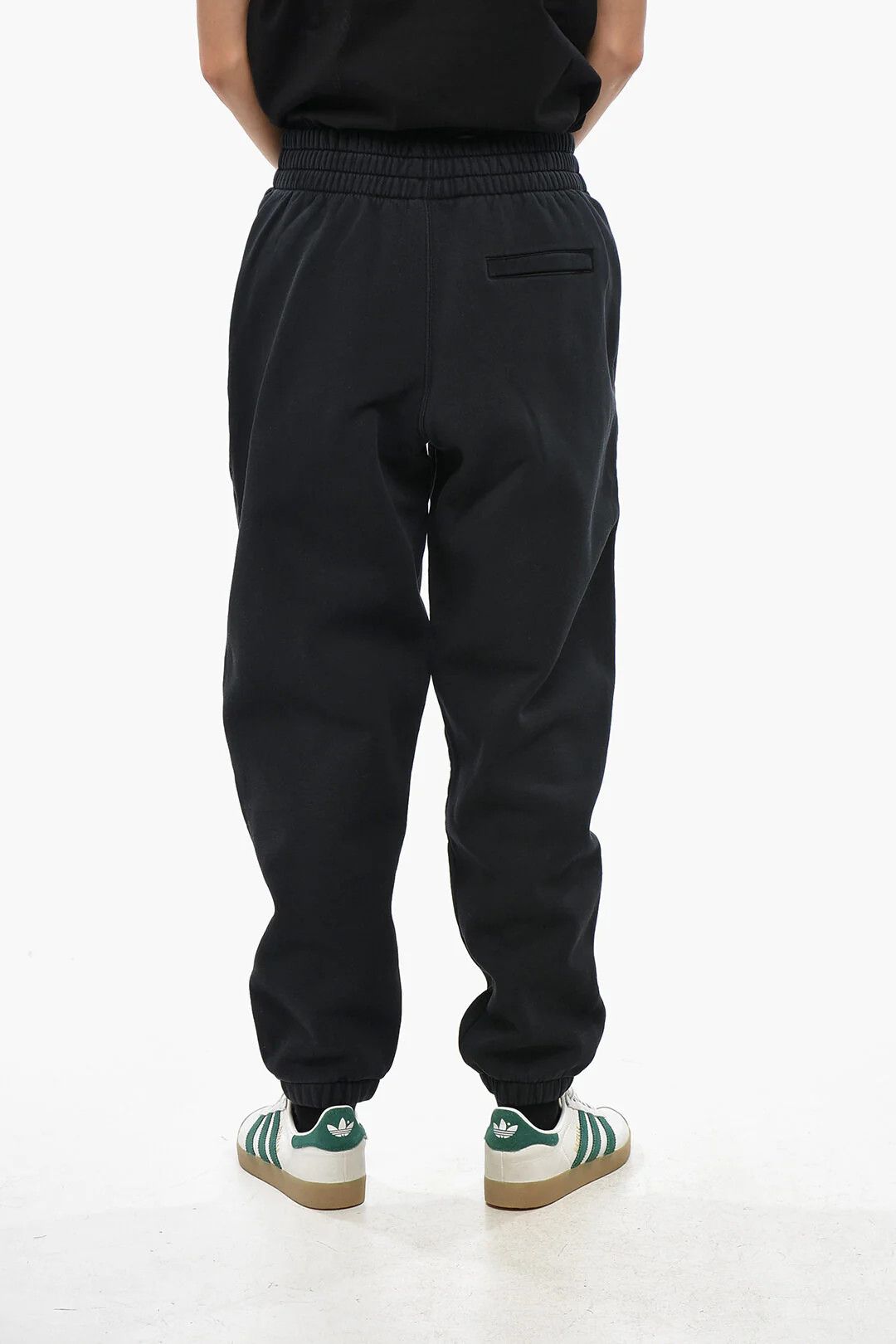 Alexander Wang og1mm0426 Solid-Color Cotton Joggers in Black Size 28" / US 6 / IT 42 - 3 Thumbnail