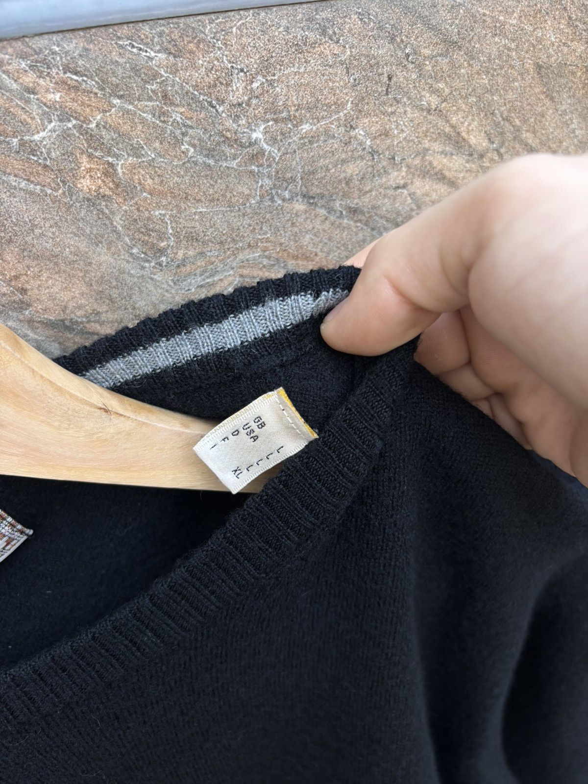 Burberry Thomas Burberry black sweater 100% marines wool L size Size L / US 10 / IT 46 - 5 Thumbnail