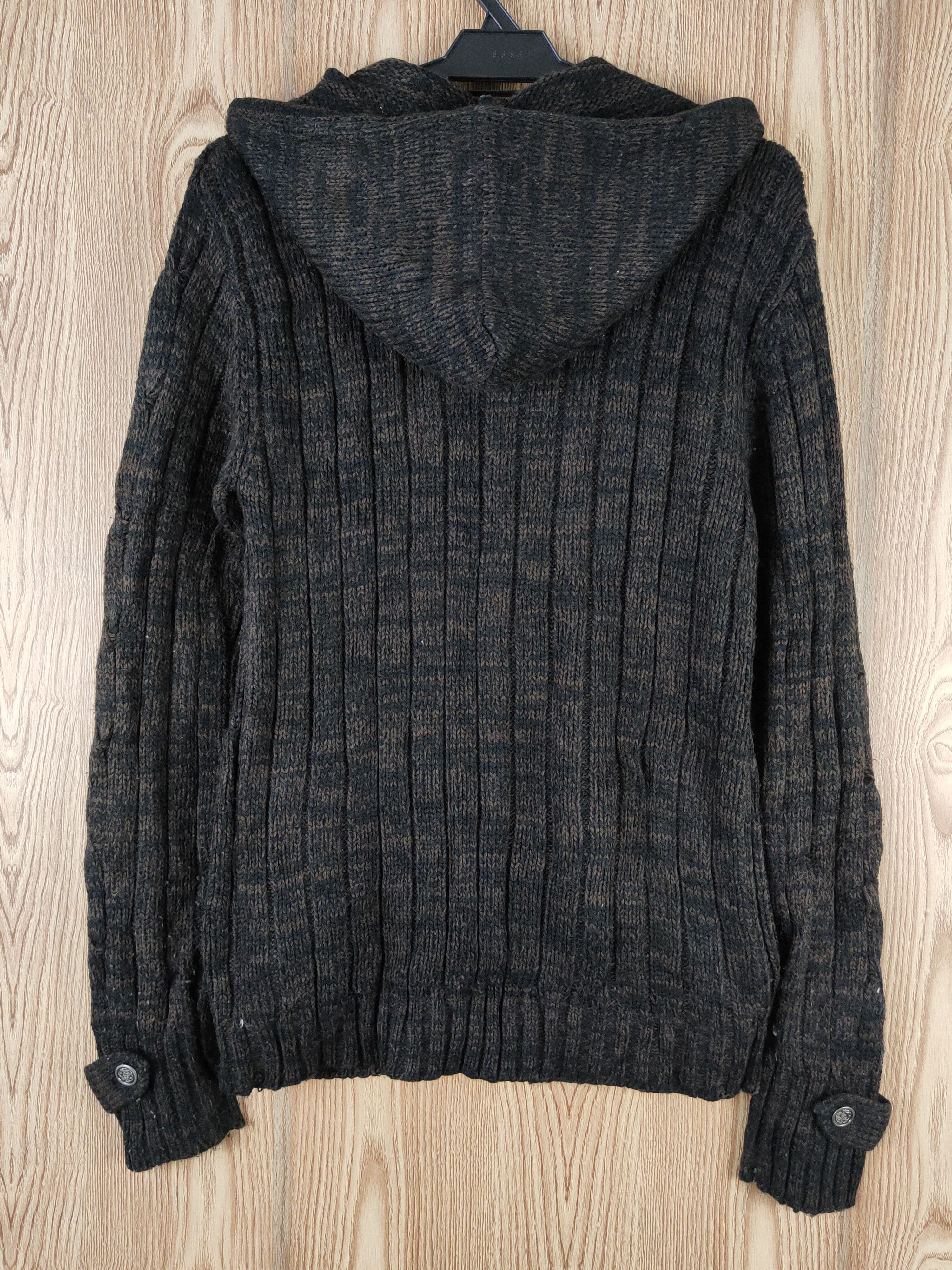 Japanese Brand × Vintage Vintage 💥 Journal Report Black Hoodie Knitwear Sweaters Size US M / EU 48-50 / 2 - 7 Thumbnail