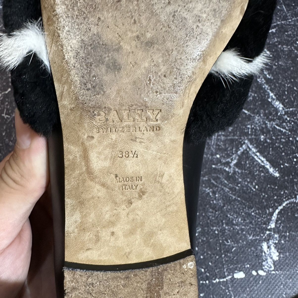 Bally BALLY HAMELIA - Women’s Leather/Fur Flats Mules 38.5 size Size US 8.5 / IT 38.5 - 13 Thumbnail
