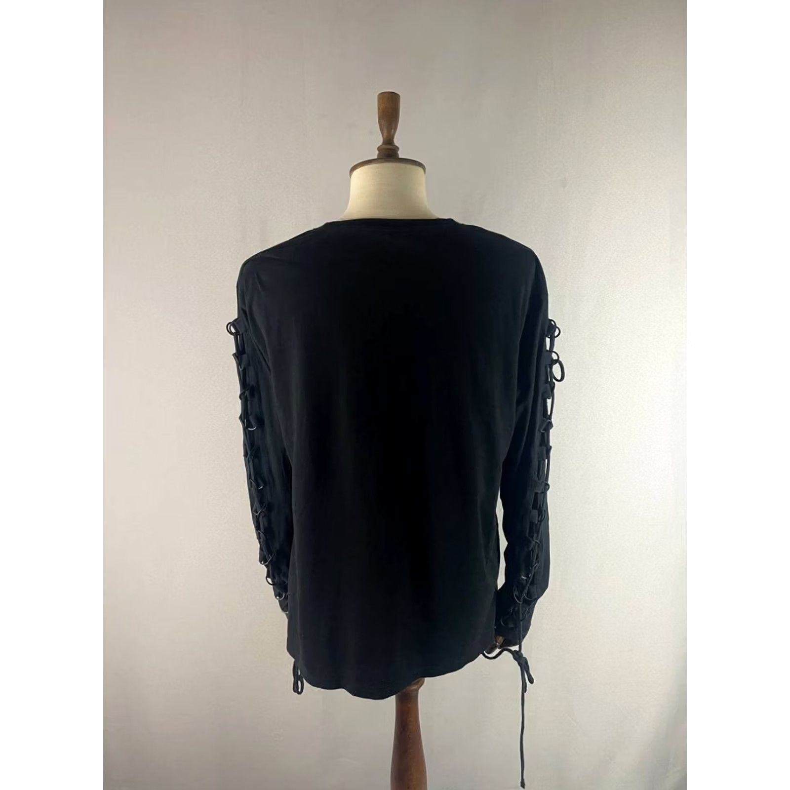 Vintage Gothicana By EMP Mens Shirt Size XL Black Steampunk Print Cotton Long Sleeve Size US XL / EU 56 / 4 - 2 Thumbnail