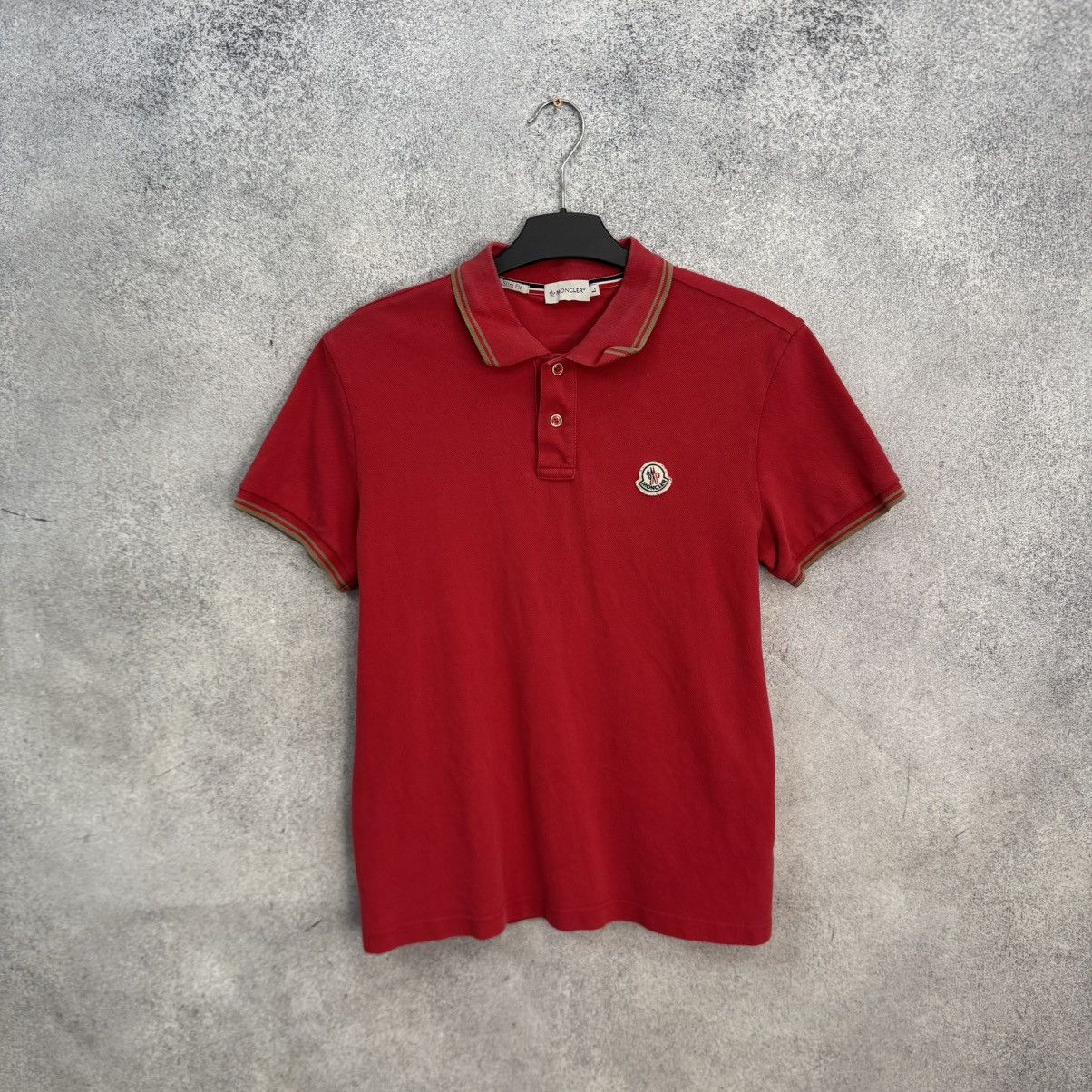 Moncler Moncler Polo T-shirt Red Size US L / EU 52-54 / 3 - 1 Thumbnail