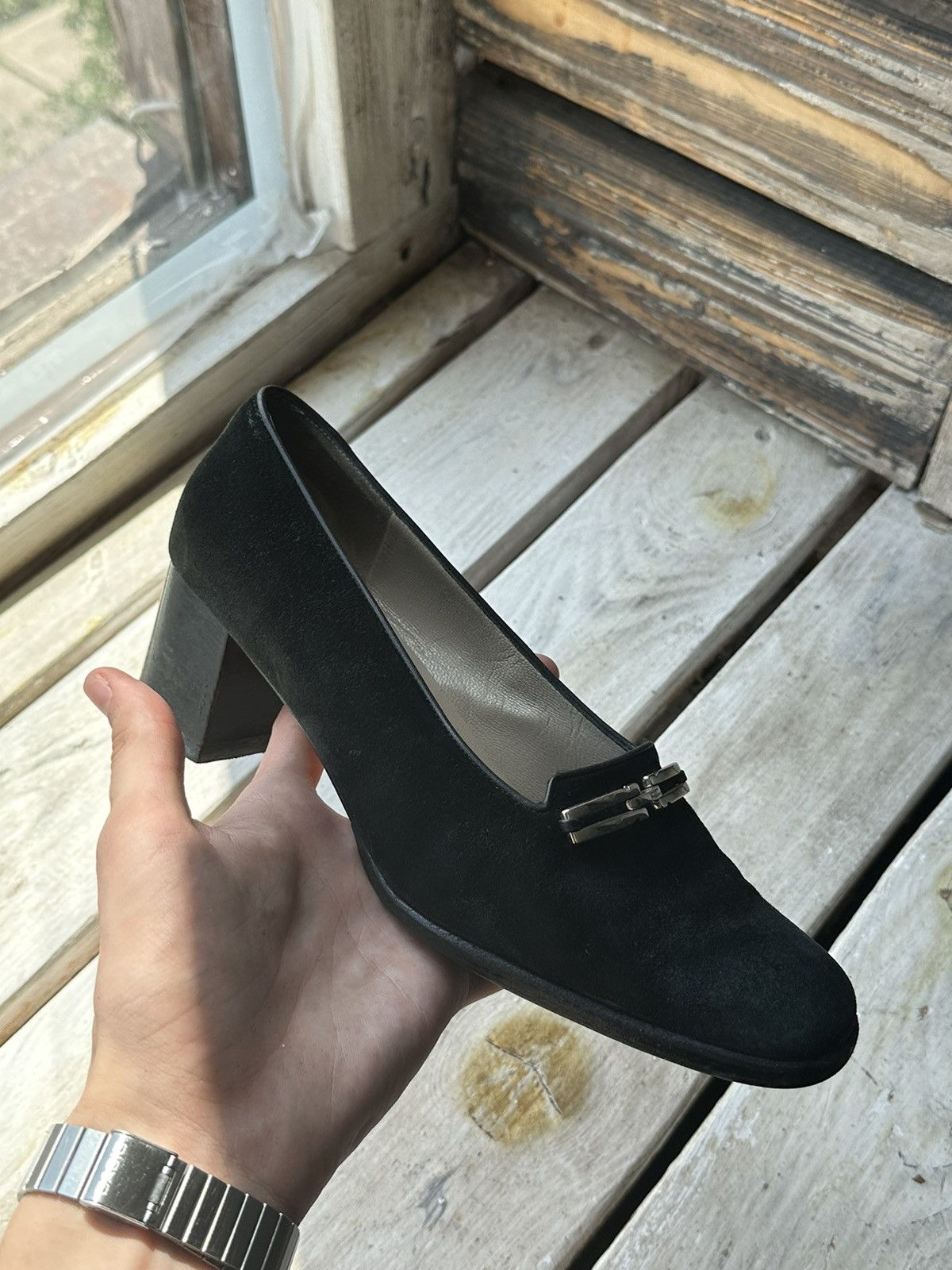 Salvatore Ferragamo RARE❗️Salvatore Ferragamo Women Shoes flats heels Size US 7 / IT 37 - 11 Thumbnail