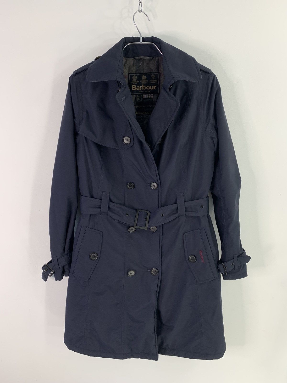 Barbour × Designer Barbour Millfire Quilted Womens Trench Coat S Size Size S / US 4 / IT 40 - 3 Thumbnail