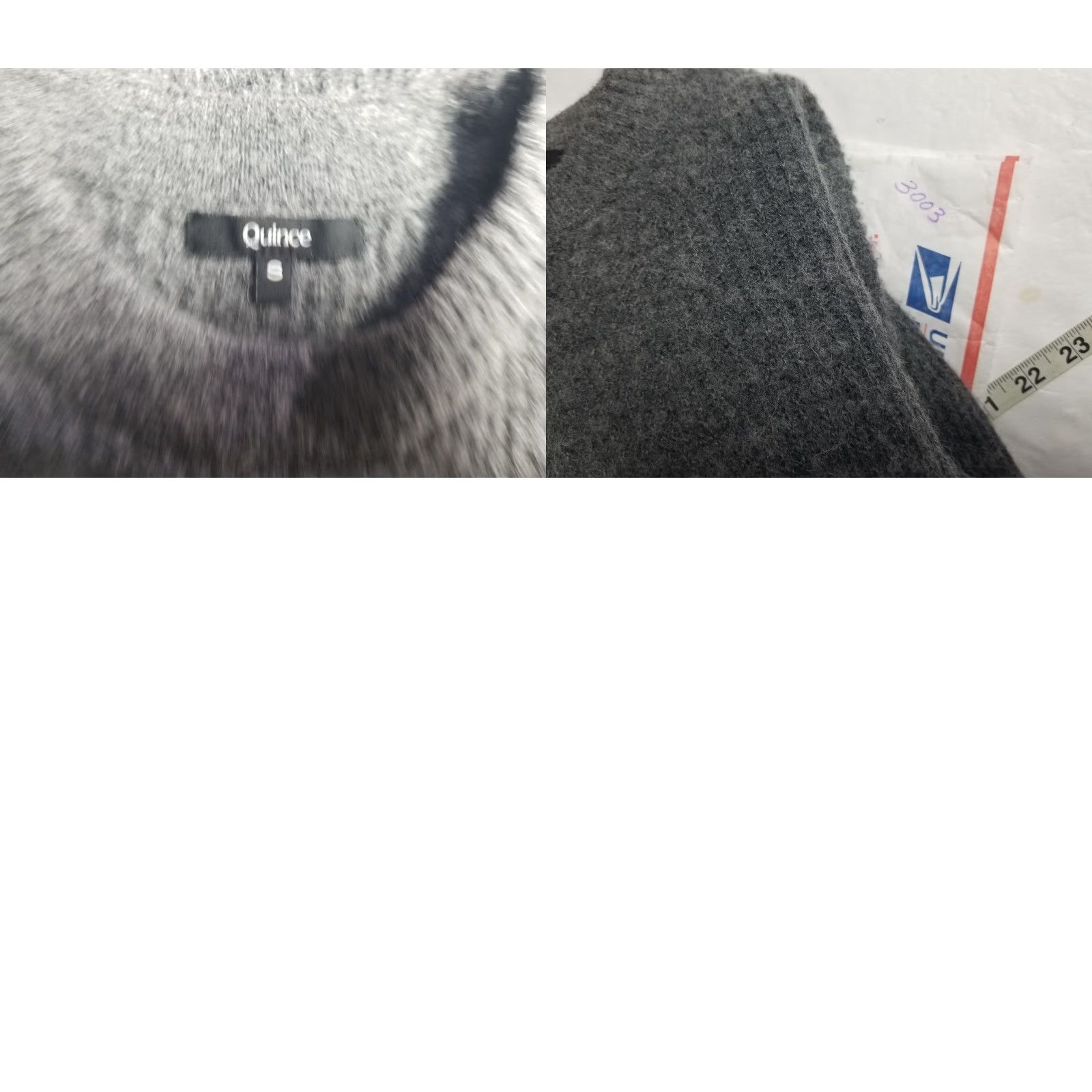 Quince Quince Sweater Women's Size S Crewneck Gray Alpaca Wool Nylon Knit Pullover Long Sleeve Solid Size S / US 4 / IT 40 - 8 Thumbnail