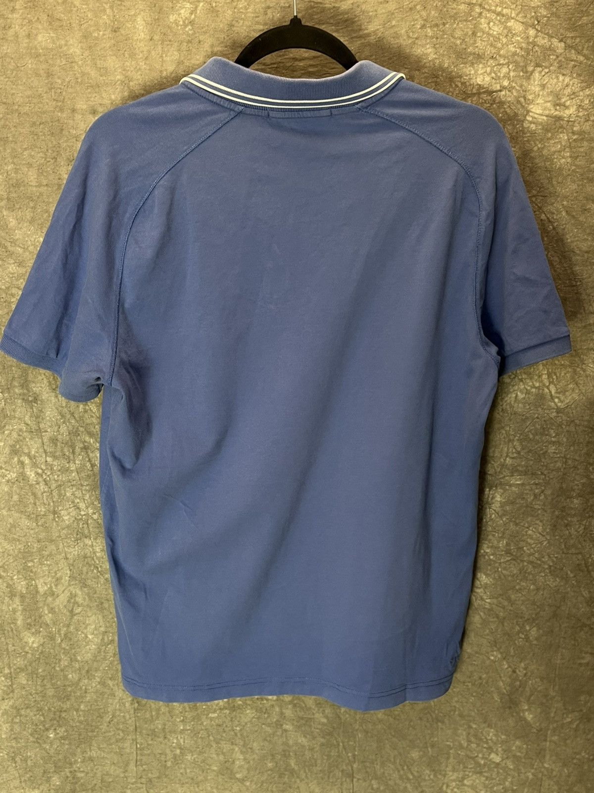 Massimo Osti × Stone Island × Vintage Stone Island Patch Program Distressed Polo Shirt Y2K Size US L / EU 52-54 / 3 - 2 Thumbnail