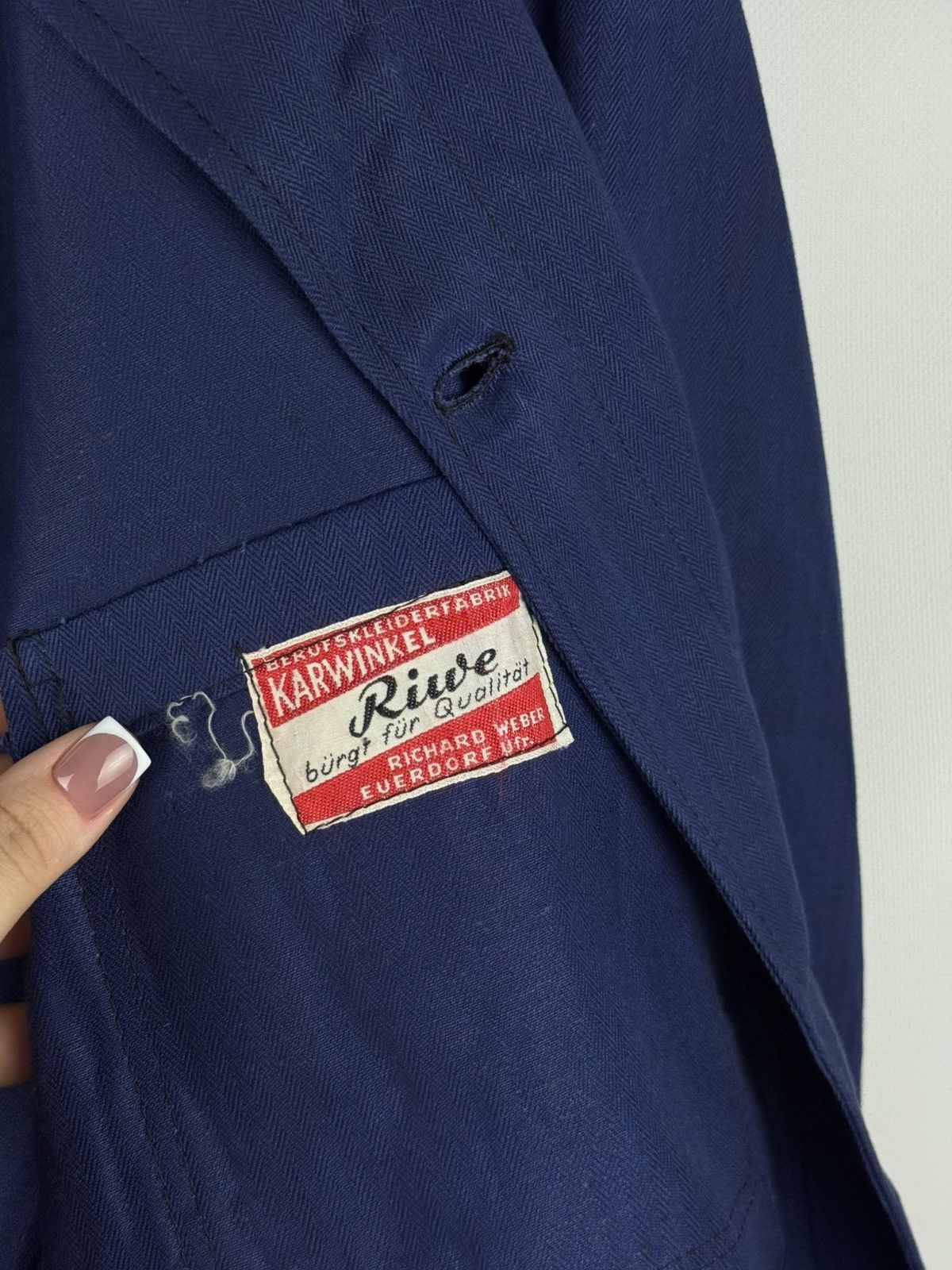Le Laboureur Rewe Richard Weber VTG French Work Sanforize Twill Jacket Size US XXL / EU 58 / 5 - 22 Thumbnail