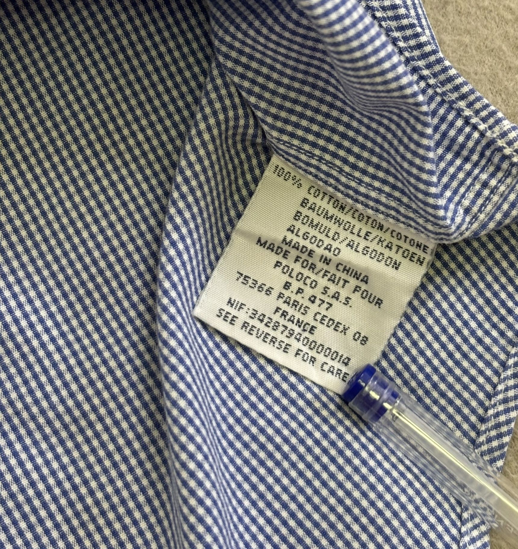 Polo Ralph Lauren Polo Ralph Lauren Blue White Checks shirt large Size US L / EU 52-54 / 3 - 14 Thumbnail