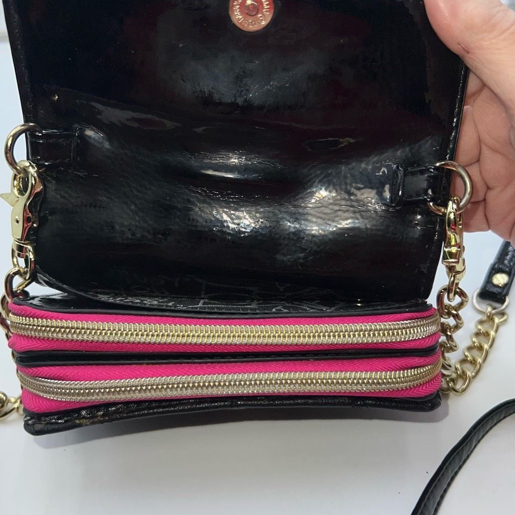 Betsey Johnson Betsey Johnson Heart Quilted Love Letter Cross Body Bag Clut Size ONE SIZE - 9 Thumbnail
