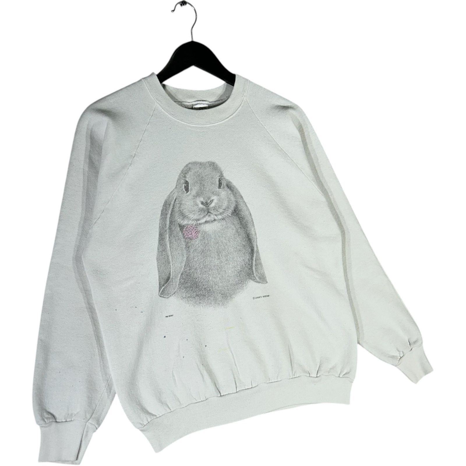 Fruit Of The Loom Vintage Lop Ear Rabbit Nature Crewneck 90s Size US L / EU 52-54 / 3 - 4 Thumbnail