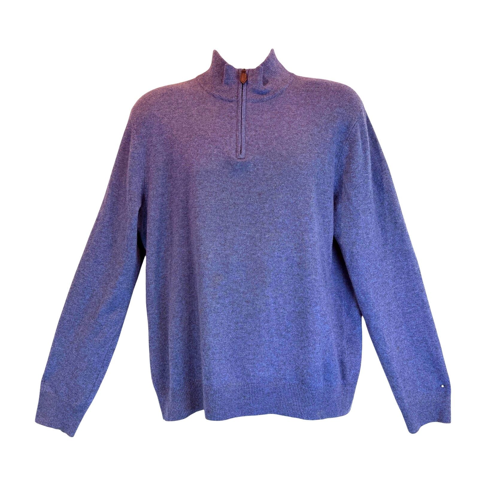 Bloomingdale's Bloomingdale's 100% Cashmere Quarter Zip Sweater Size Large Size US L / EU 52-54 / 3 - 1 Thumbnail