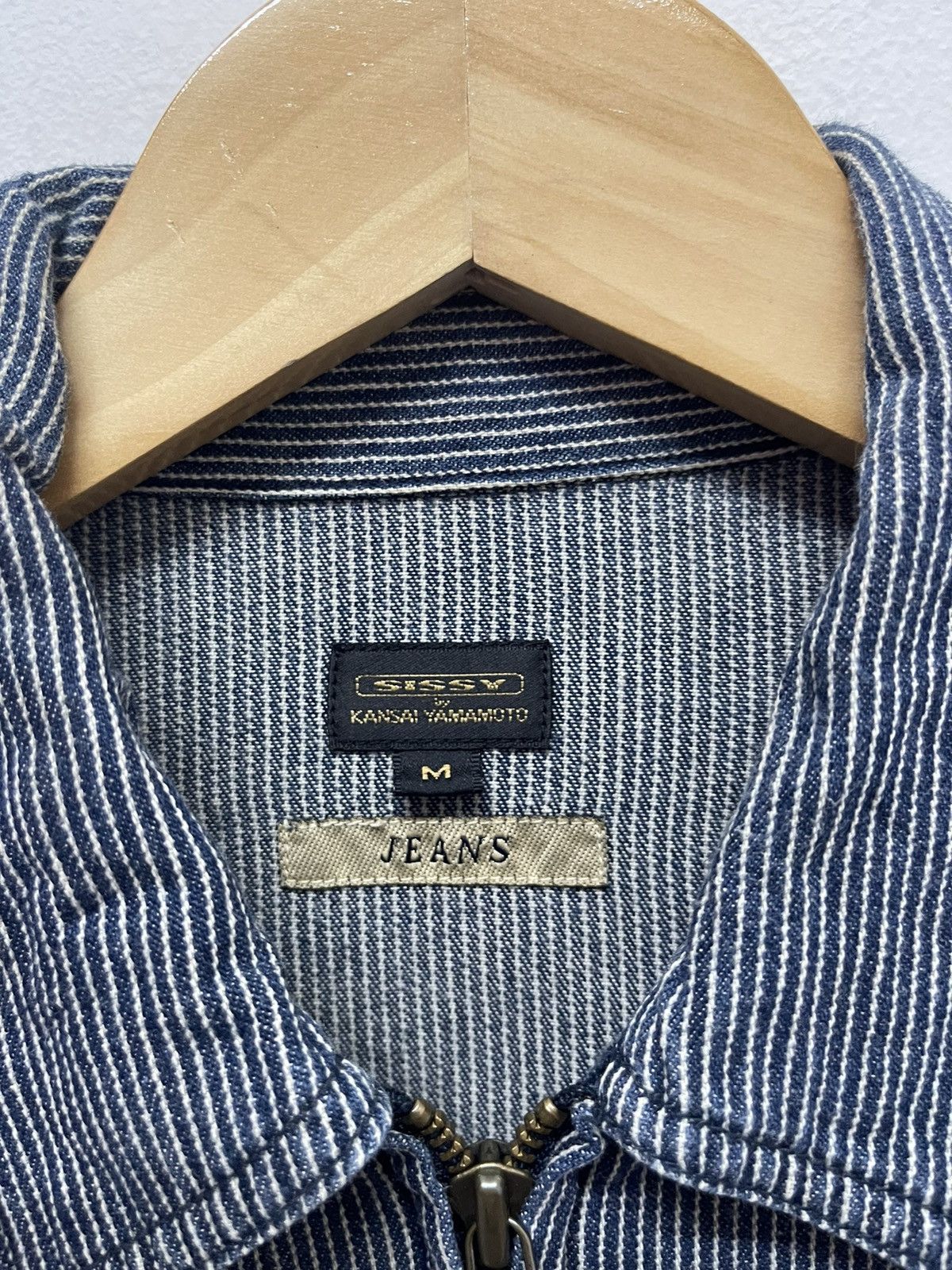 Kansai Yamamoto Vintage Kansai Yamamoto Hickory Jacket Indigo Size US M / EU 48-50 / 2 - 2 Thumbnail