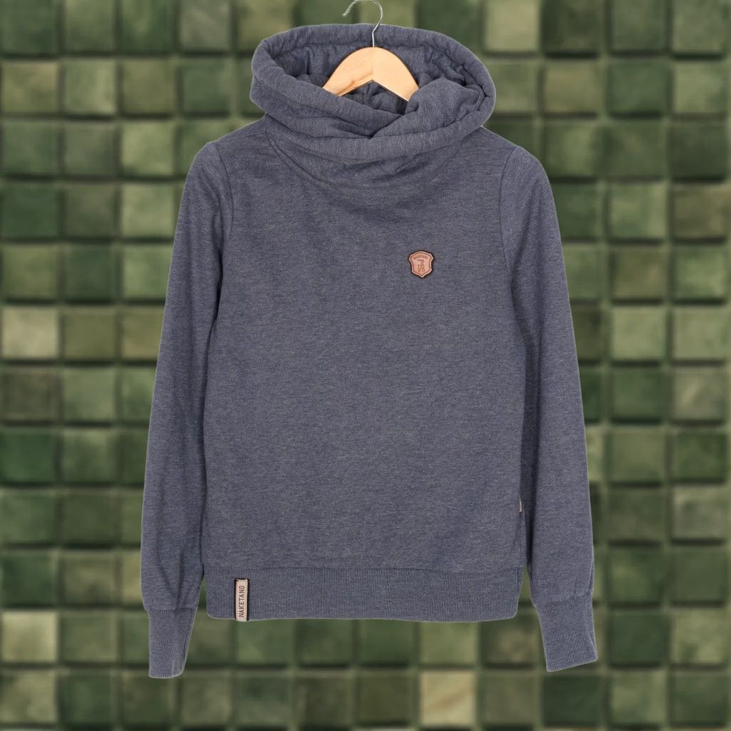 Vintage NAKETANO Hoodie Sweatshirt Women Size L Blue Size L / US 10 / IT 46 - 1 Thumbnail