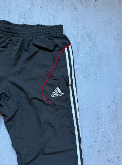 Adidas Adidas Munster Rugby Track Pants Black Nylon Wide 00s Size US 37 - 2 Thumbnail