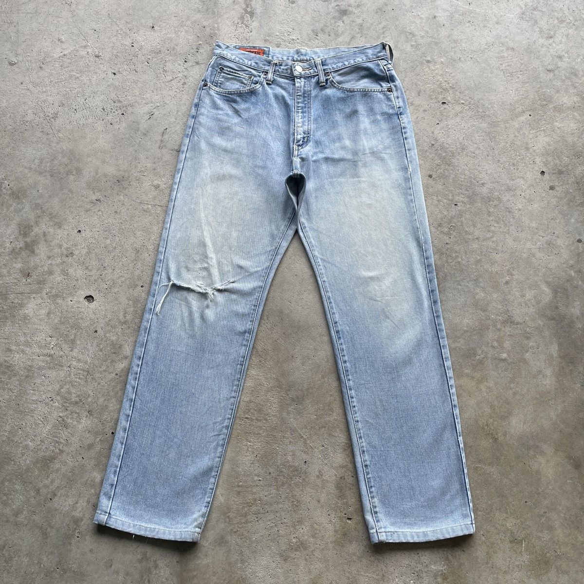 Japanese Brand W32 Vintage Edwin Distressed Jeans Wash Faded Denim Pants Size US 32 / EU 48 - 1 Thumbnail