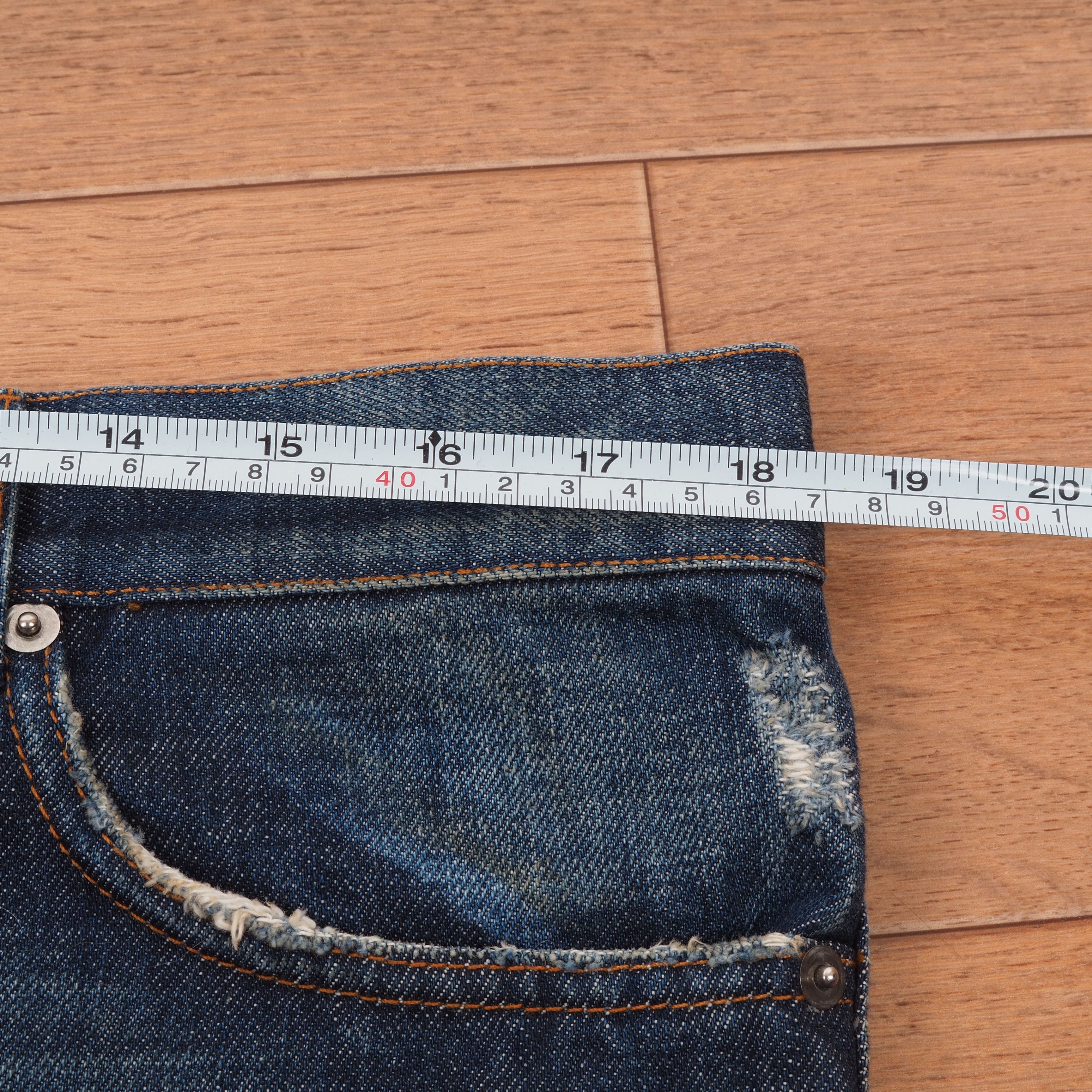 Prada PRADA Blue Loose Fit Distress Red Tab Logo Denim Blue Jeans Size US 30 / EU 46 - 9 Thumbnail