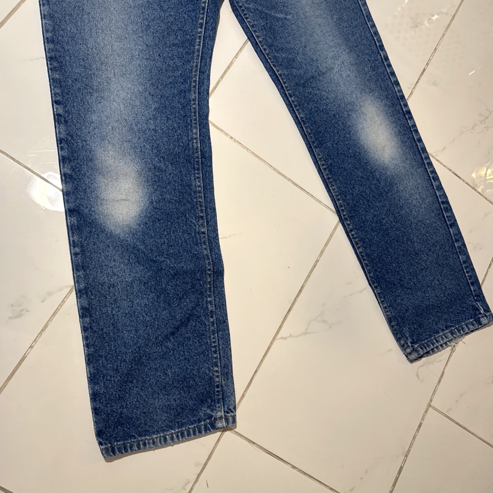 Lee VINTAGE 90s Lee Jeans Men Regular 36x34 Blue Denim Straight 36 Inseam Medium Wash Fade Size US 36 / EU 52 - 6 Thumbnail