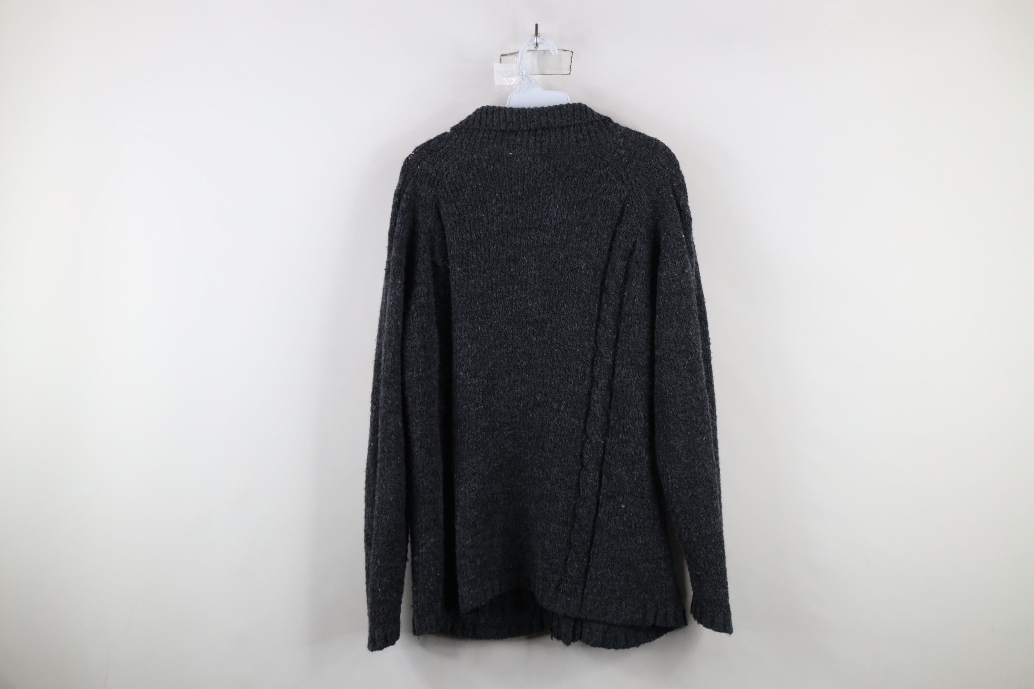 Vintage Vintage 90s Streetwear Blend Cable Knit Cardigan Sweater Size M / US 6-8 / IT 42-44 - 8 Thumbnail