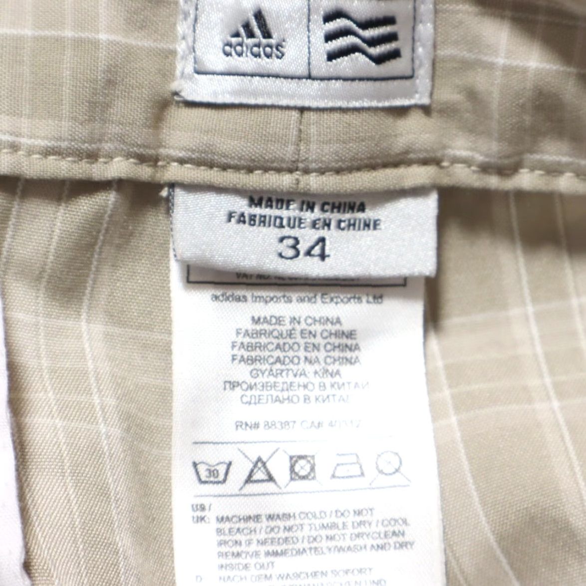 Adidas Adidas Golf Shorts Men 34 Brown Plaid Polyester Stretch Casual Regular Fit Sh Size US 34 / EU 50 - 5 Thumbnail