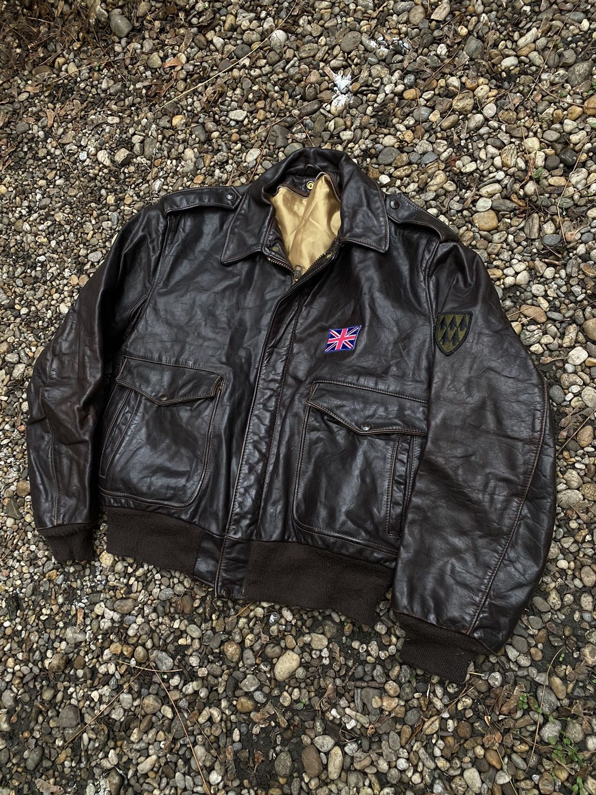 Schott × Vintage Vintage Schott Dense Talon Aviator Leather Jacket Size US M / EU 48-50 / 2 - 4 Thumbnail