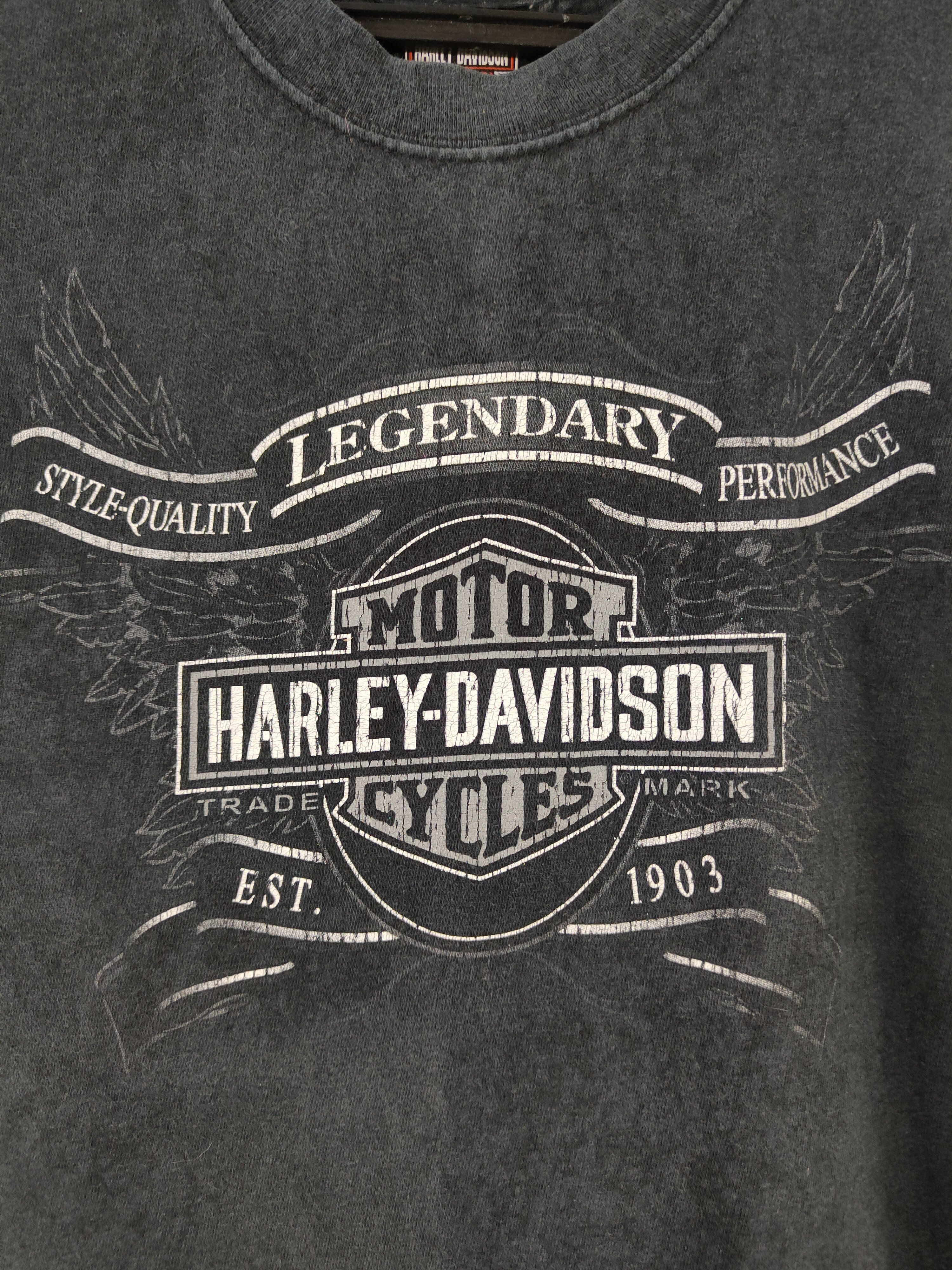Harley Davidson DL Bike Nite Legendary Harley Davidson Black tee #1023 Size US L / EU 52-54 / 3 - 3 Thumbnail