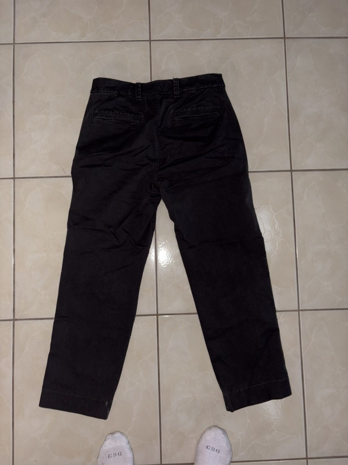 Abercrombie & Fitch Abercrombie grey straight leg chinos Size US 31 - 2 Thumbnail