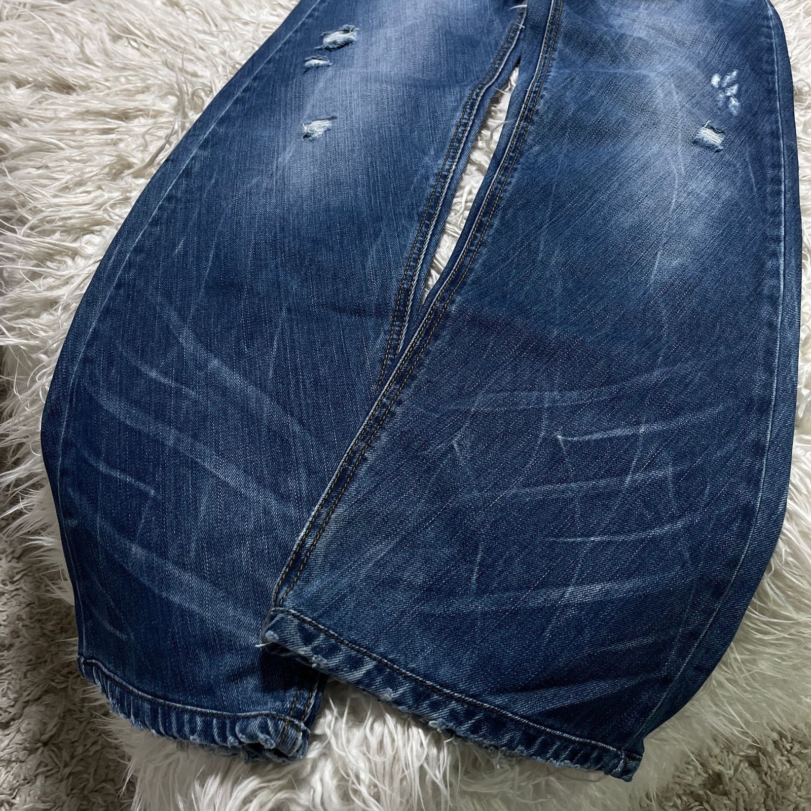 Hysteric Glamour Vintage Japanese Brand Faded Lowrise Bootcut Denim Jeans Size 30" / US 8 / IT 44 - 15 Thumbnail