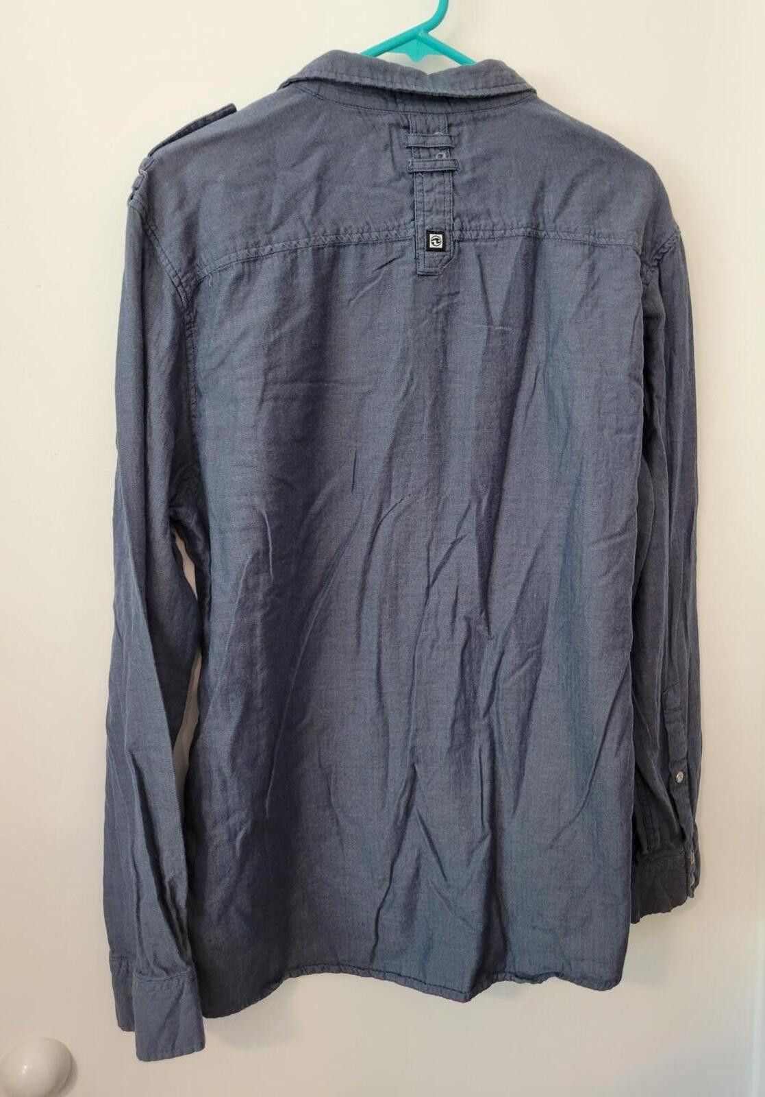 Ocean Current Men's Long Sleeve Button-Up Shirt Blue Size Large Size US L / EU 52-54 / 3 - 2 Thumbnail